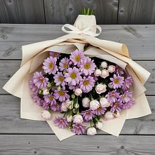 Букет цветов из:  Розы и Хризантемы в Мценске