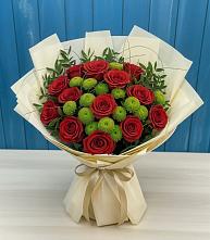 Букет цветов из:  Розы и Хризантемы в Мценске