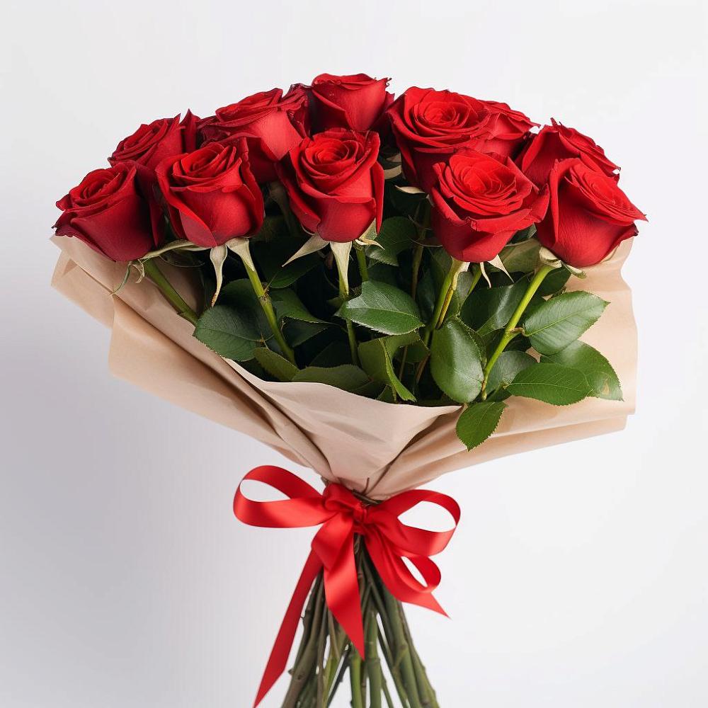 Букет 11 Красных роз Эдлесс Лав в Мценске