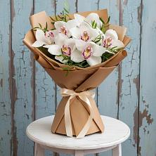 Букет цветов из:  Орхидеи и Розы в Мценске